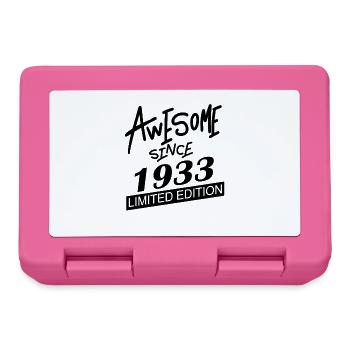 1933 - Jahrgang 1933 - Fantastisch seit 1933 - Brotdose - Pink - Vorne