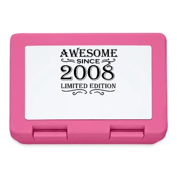 2008 - Vintage 2008 - Fantastic since 2008 - Lunchbox - pink - Front