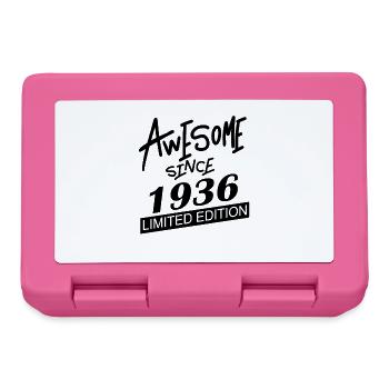 1936 - Jahrgang 1936 - Fantastisch seit 1936 - Brotdose - Pink - Vorne