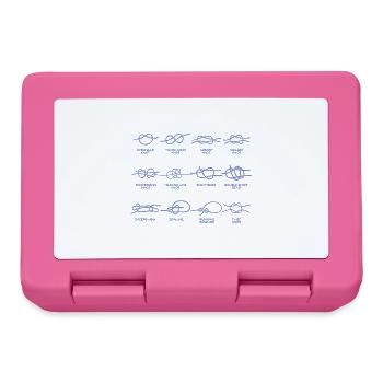 Boote Segeln Knoten Knotenkunde Geschenke - Brotdose - Pink - Vorne