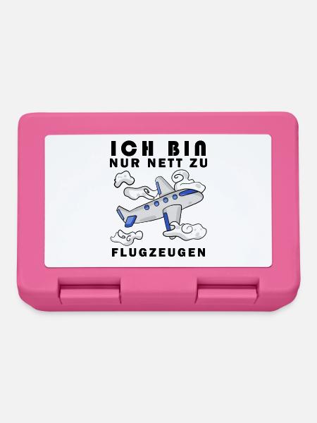 Modellflug Pilot Modellbau Flugzeug Modellbauer - Brotdose - Pink