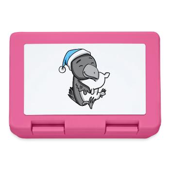 Bébé corbeau - Boîte à goûter - rose - Devant