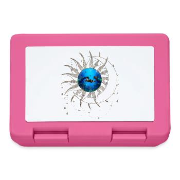 Wunderbares Steampunk-Seepferdchen auf dem Meer - Brotdose - Pink - Vorne