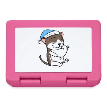 Katze Katzenrasse American Wirehair - Brotdose - Pink - Vorne