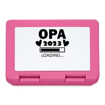 Opa loading 2023 - Opa werden - Bald Opa - Brotdose - Pink - Vorne