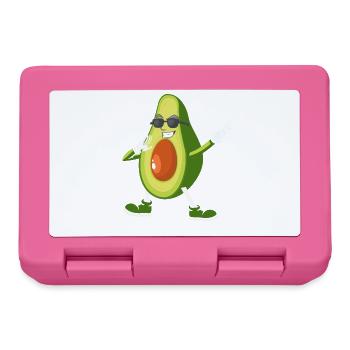 Funny Dabbing Avocado Abacate Aguacate For Vegan F - Lunchbox - pink - Front
