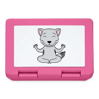 Yoga Cat Cat Owner Burmilla - Lunchbox - pink - Front