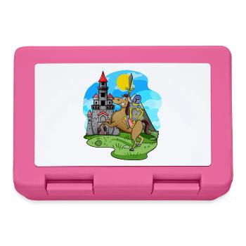 Knight Horse Castle pour les enfants - Boîte à goûter - rose - Devant