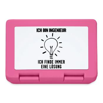 Ingenieur - Brotdose - Pink - Vorne