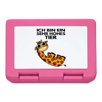 Teamleiter Giraffe Trainer Leitung Chef - Brotdose - Pink - Vorne