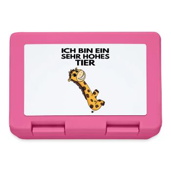 Teamleiter Giraffe Trainer Leitung Chef - Brotdose - Pink - Vorne