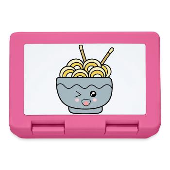 Kawaii Nudeln Ramen - Brotdose - Pink - Vorne