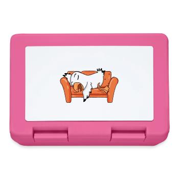 Seagull Tired Sleep Sleep - Lunchbox - pink - Front
