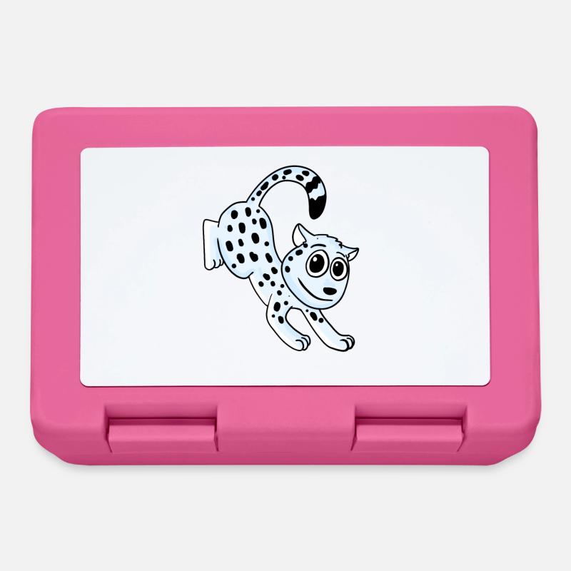Snow Leopard Leopard - Lunchbox - pink