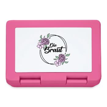 Die Braut Junggesellinnenabschied - Brotdose - Pink - Vorne