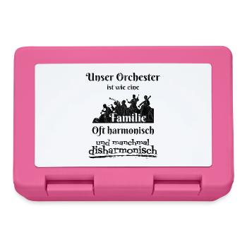 Unser Orchester ist wie eine Familie - Brotdose - Pink - Vorne