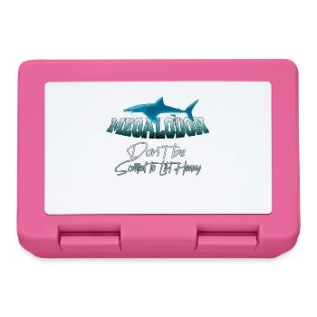 Megalodon Hunter - Megalodon Shark - Lunchbox - pink - Front