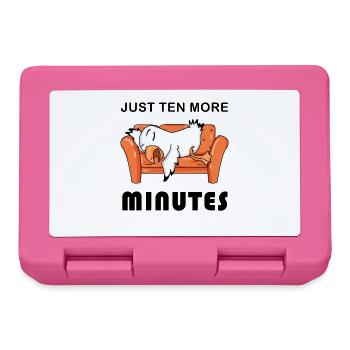 Only ten minutes left - Lunchbox - pink - Front