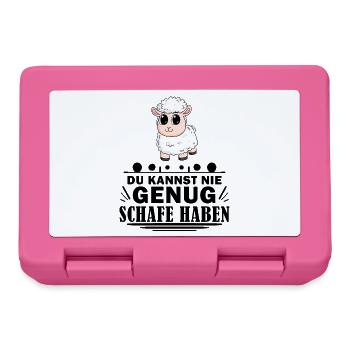 Schafe Schaf Schafzüchter Geschenk - Brotdose - Pink - Vorne