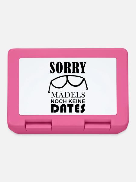 Coole Babysprüche - Noch keine Dates - Brotdose - Pink