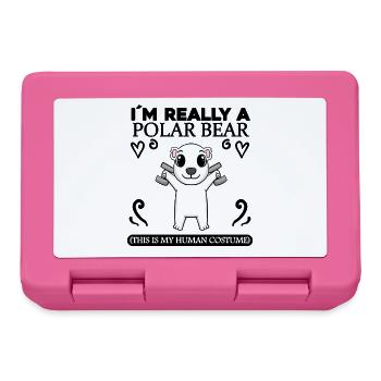 L’ours polaire et la forme physique - Boîte à goûter - rose - Devant