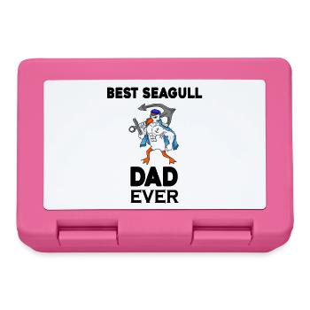 Daddy Daddy North Sea Best Seagull Dad - Lunchbox - pink - Front