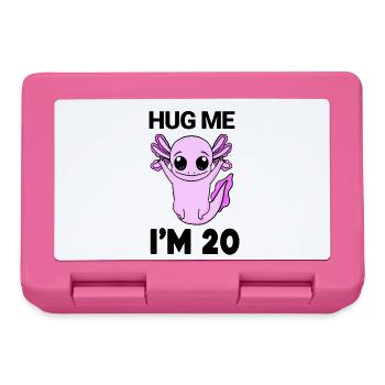 20 birthday - 20 years - hug - Lunchbox - pink - Front