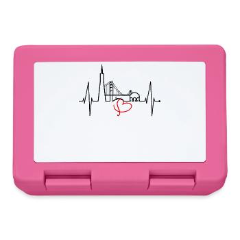 San Francisco Skyline Heartbeat Californie États-Unis - Boîte à goûter - rose - Devant