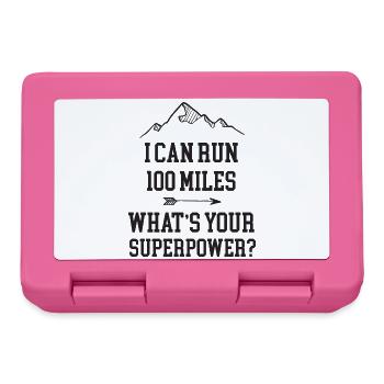 Ultra Running 100 Miles - Lunchbox - pink - Front