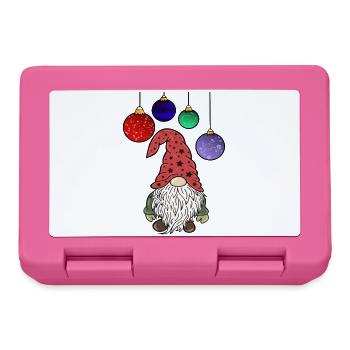 Christmas Gnome Christmas Elves - Lunchbox - pink - Front