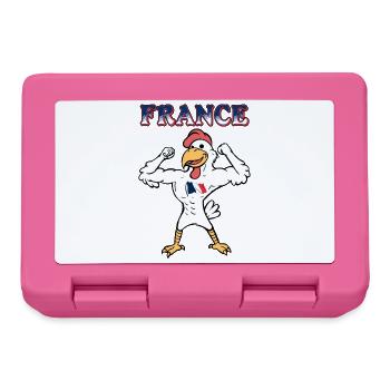 Coq Français Équipe de France de Sport - Boîte à goûter - rose - Devant