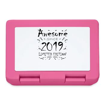 2019 - Jahrgang 2019 - Fantastisch seit 2019 - Brotdose - Pink - Vorne