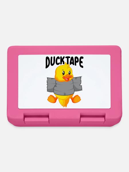 Duck Tape | Eendjes met ducttape - Broodtrommel - pink