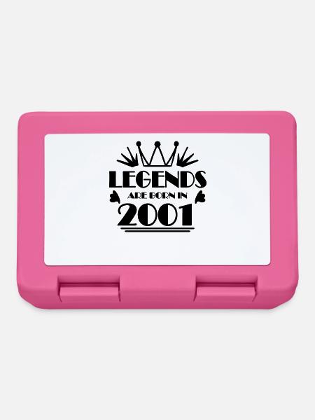 2001 - Né en 2001 - Boîte à goûter - rose