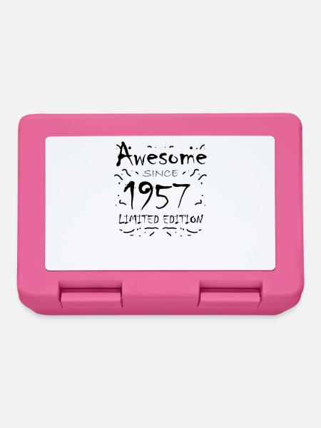 1957 - Born 1957 - Fantastic since 1957 - Lunchbox - pink