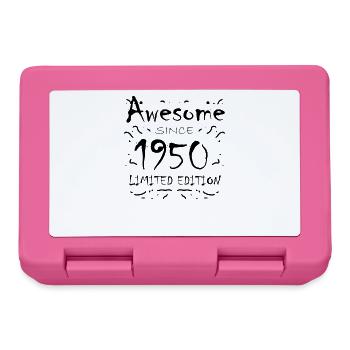 1950 - Born 1950 - Fantastic since 1950 - Lunchbox - pink - Front