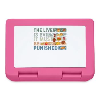 The liver is evil and punished - Lunchbox - pink - Front