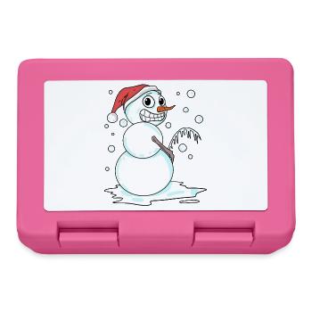 Snowman funny - Lunchbox - pink - Front