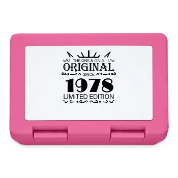 1978 - Year of construction 1978 - Born 1978 - Lunchbox - pink - Front