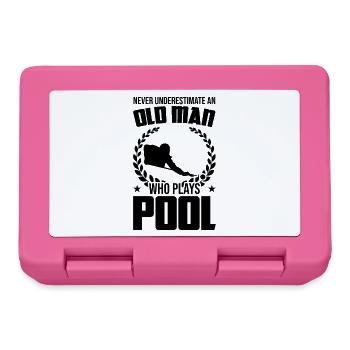 Old billiard player - Lunchbox - pink - Front