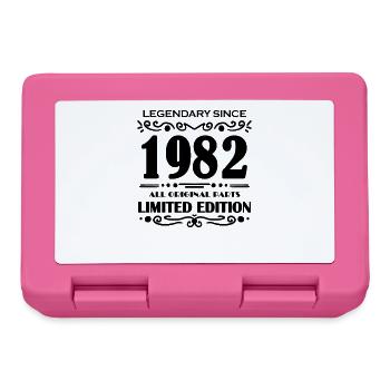 1982 - Jahrgang 1982 - Baujahr 1982 - Brotdose - Pink - Vorne