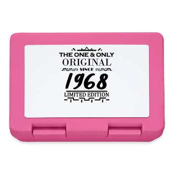 1968 - Baujahr 1968 - Jahrgang 1968 - Brotdose - Pink - Vorne
