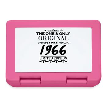 1966 - Baujahr 1966 - Jahrgang 1966 - Brotdose - Pink - Vorne