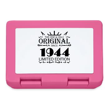 1944 - Baujahr 1944 - Jahrgang 1944 - Brotdose - Pink - Vorne
