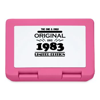 1983 - Année de construction 1983 - Né en 1983 - Boîte à goûter - rose - Devant