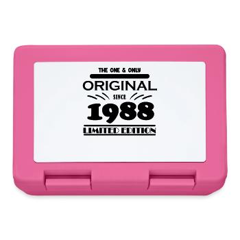 1988 - Year of construction 1988 - Born 1988 - Lunchbox - pink - Front