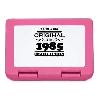 1985 - Baujahr 1985 - Jahrgang 1985 - Brotdose - Pink - Vorne
