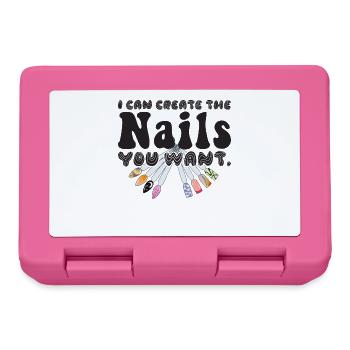 Ich Kreiere Die Nägel, Die Sie Wollen Maniküre - Brotdose - Pink - Vorne