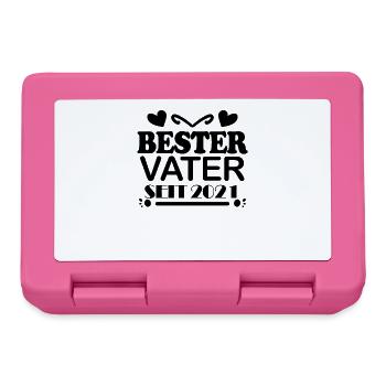 Bester Vater seit 2021 - Brotdose - Pink - Vorne