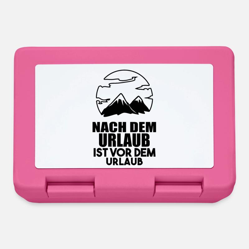 Urlaub - Brotdose - Pink